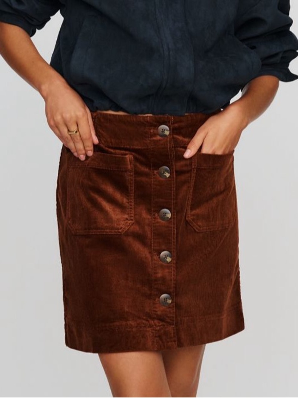 Anthropologie Maeve Colette Corduroy Mini Skirt XL NWT